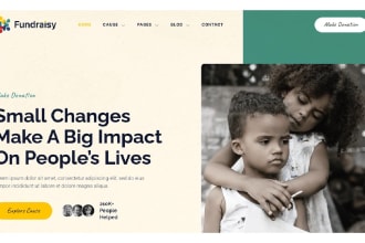 non profit website, charity website, donation website, fundraising website 501c3