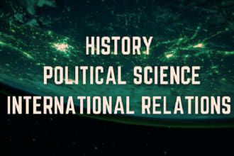 help in history, political science, international relations