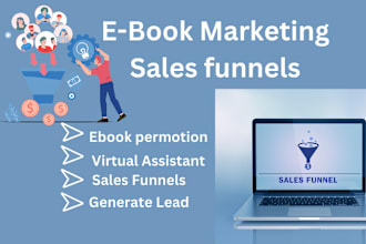 create funnel, ebooks and product landing page with payment option