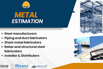 do steel structure material takeoff and cost estimation on planswift
