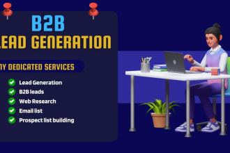 do targeted b2b lead generation, linkedin research and email list building