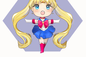 draw chibi character for you