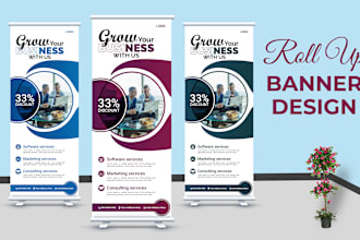 do rollup banner, trade show booth, table cover, exhibition