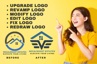 redesign, revamp, edit, vectorize or modify your current logo