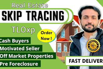 real estate active cash buyer, motivated seller leads with skip tracing