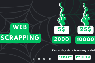 do python web scraping, data scraping, and data mining