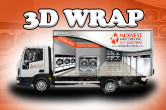 design 3d car wrap,van wrap,truck,vehicle wrap
