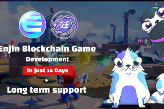 create an enjin blockchain game
