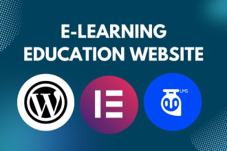 create e learning education website or online course with tutor lms