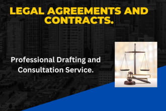draft contracts, agreements and legal letters