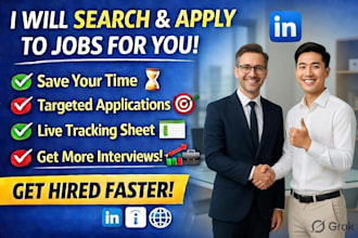 do job search and apply on linkedin, indeed and company websites