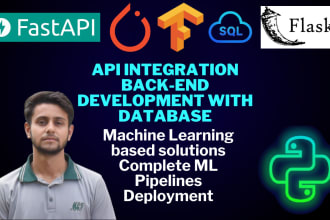 do python tasks from API, back end, data, machine learning, automation, scraping