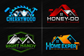 design home repair decor renovation handyman roofing painting logo