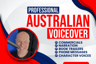 do a professional australian male voice over