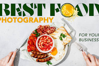 cook and take high quality food photography based on your recipe