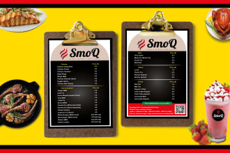 quick delivery unique luxury digital eat bar cafe restaurant menu price list