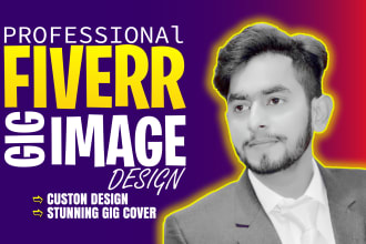 create fiverr gig picture and gig thumbnail image cover