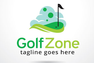 do make an modern custom golf logo