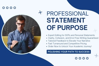 edit your statement of purpose and personal statement
