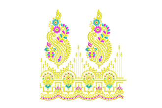 do woman dress embroidery digitizing in two hours
