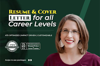 write your cover letter and transform your resume, CV into a modern masterpiece