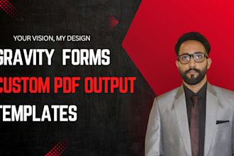 design gravity forms custom PDF output templates