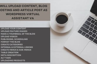 do blog posting content upload and article posts as wordpress