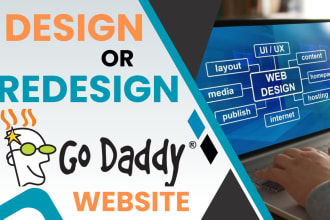 develop,design or redesign professional godaddy website