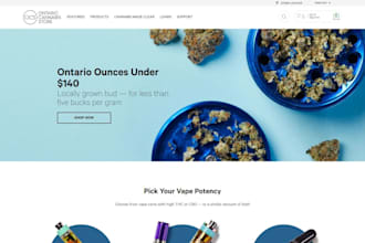 design cbd website, hemp, cannabis, or marijuana wordpress, website