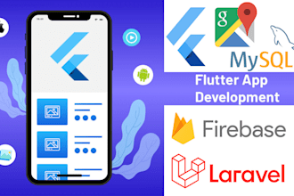 develop and bug fixed in flutter mobile app with laravel API
