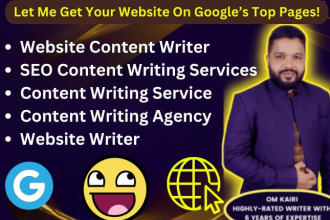 website content writer offers SEO content writing services