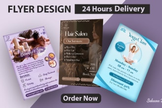 design beauty spa hair salon yoga sports gym fitness event club flyer brochure