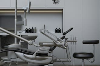 do realistic interior design and render