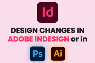 edit or changes in adobe indesign file