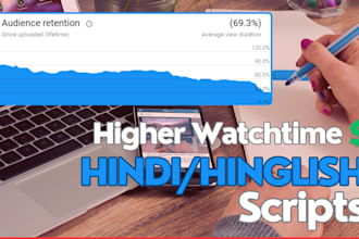 write hindi or hinglish youtube video scripts