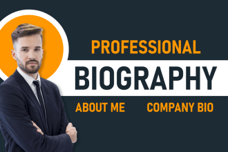 write your impactful biography, bio, and about me