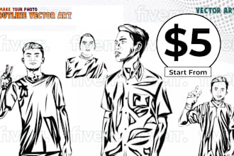 draw simple outline drawing of your photo