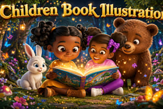 design children book illustration and cover children story book illustration