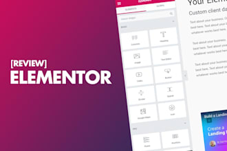 create a wordpress website using elementor