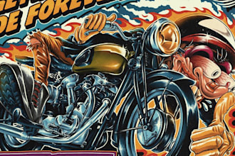 draw cars or motorcycles with kustom kulture ratfink style