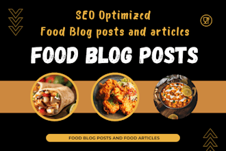 write a SEO optimized food blog post for your food blog