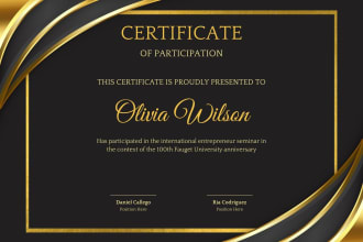 make luxury degree or certificate, CV, trendy resume design