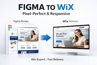 convert figma to wix responsive website with pixel perfect design