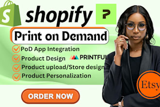 shopify print on demand, etsy pod, trendy typography tshirt, etsy shop, etsy seo