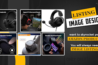 design amazon product listing images, photos,  infographics