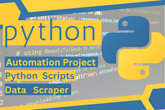 write python script for automation projects,web scraping and build telegram bots