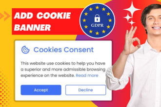 setup a gdpr compliant cookie consent banner for your website
