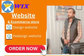 design  wix website , redesign wix website or business website in a day