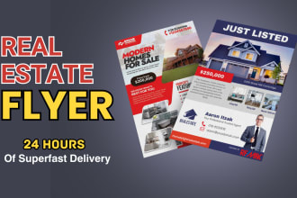 design property listing just sold real estate flyer