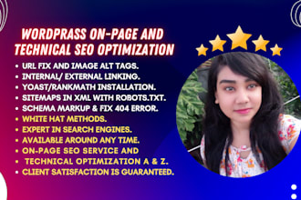 do wordpress on page and technical SEO optimization service